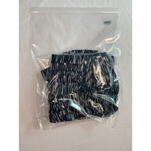 Nike Dri Fit Womens XS Leggings Heathered Capri Black White High Rise Athletic - Picture 9 of 10